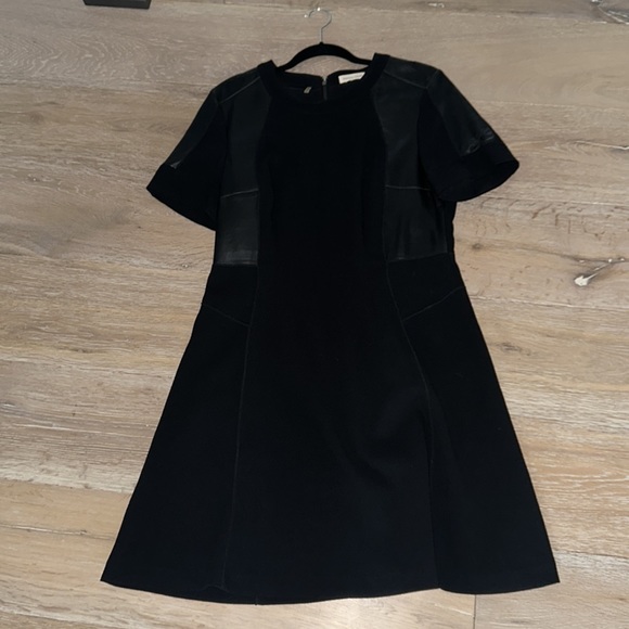 Rebecca Taylor black crepe and leather dress - Picture 10 of 17